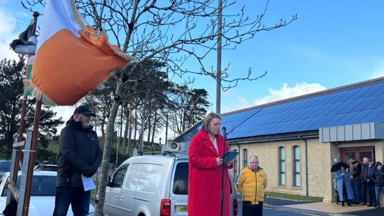 Sinn F&eacute;in's McGurk addresses Easter commemoration in Dungiven