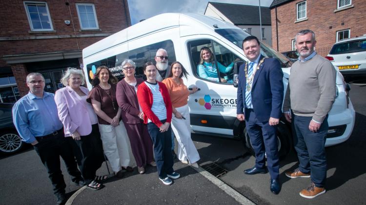 New community minibus launched in Derry as part of PeacePlus Funded Programme &ndash; Skeoge United