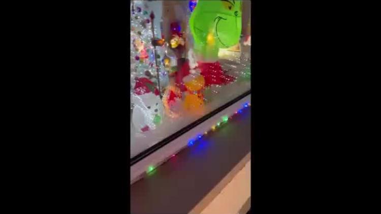 WATCH: Dungiven family transforms their home with thousands of lights to raise funds for school