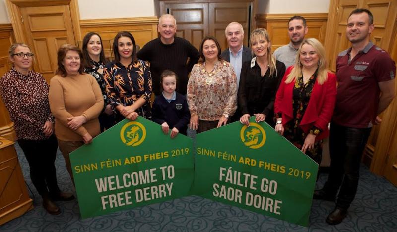 Derry Mayor welcomes Sinn Fein Ard Fheis to city
