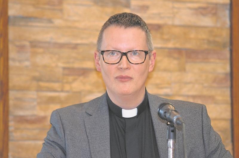 The Venerable Robert Miller, Archdeacon of Derry addressing the United Dioceses of Derry and Raphoe Synod.
