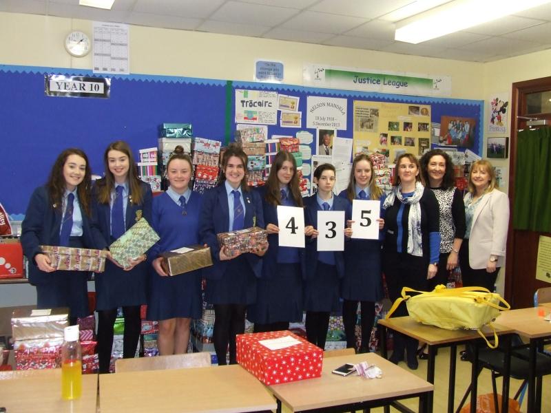 Loreto College donates over 430 Shoe Box presents for those in need