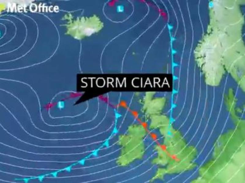 Met Eireann has issued a severe weather for Donegal