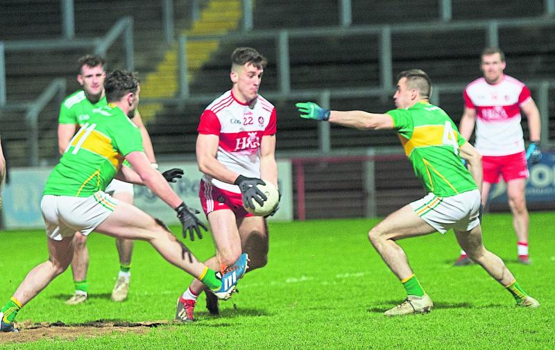 Shane McGuigan in action against Leitrim  (Pic: Tom Heaney)