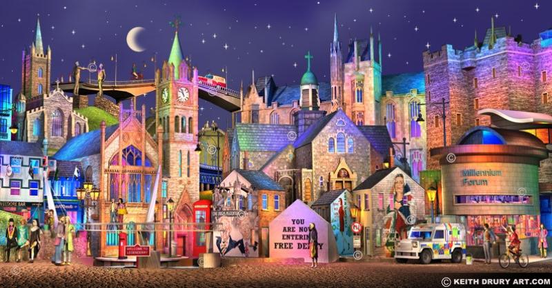Amazing 3D artwork celebrates Derry culture