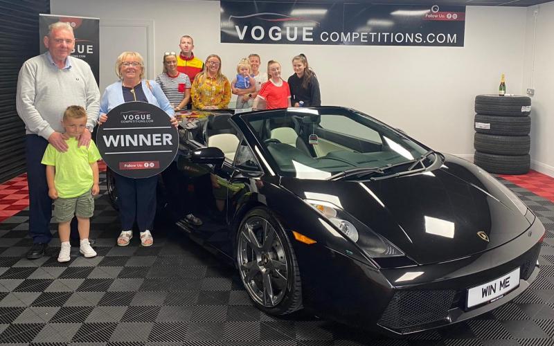 Derry woman who can't even drive wins a Lamborghini sports car