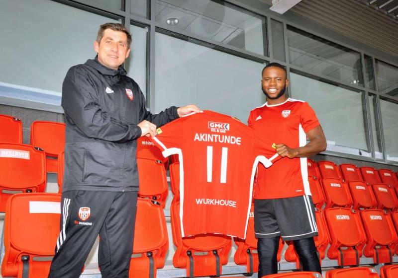Derry City boss Declan Devine believes fan will enjoy watching new signing James Akintunde