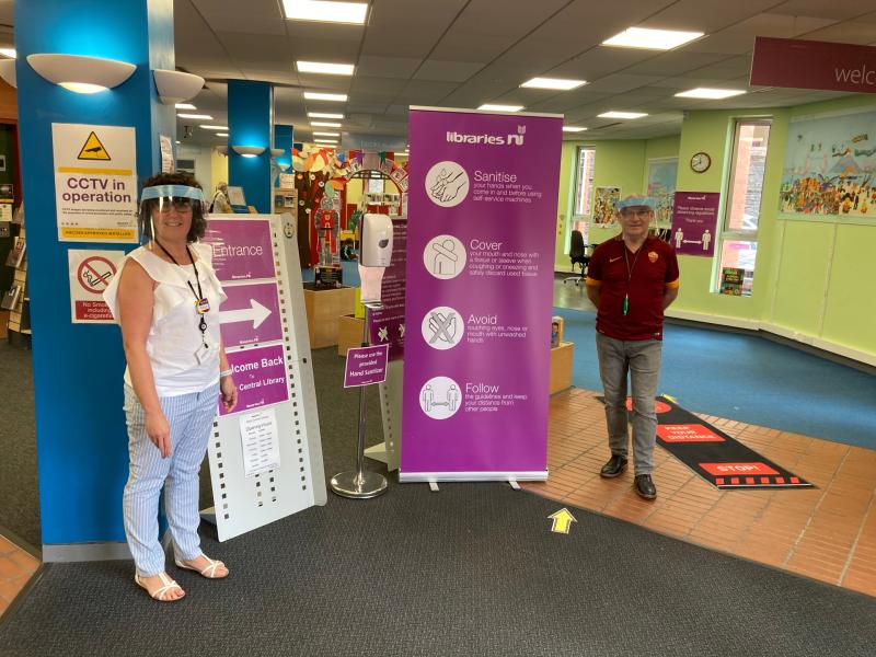 Library lovers in Derry queue up to get back into their favourite place