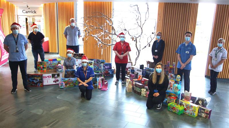 Staff at Derry hospital use Christmas party money to support a local charity