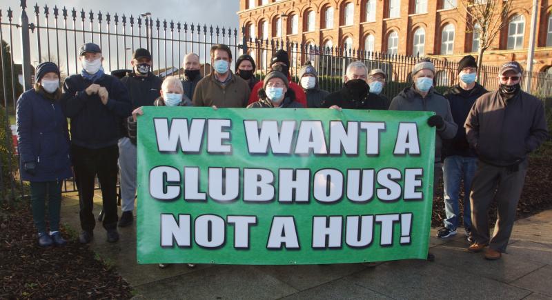 “From today onwards there are no more licks of paint. We want a clubhouse.”