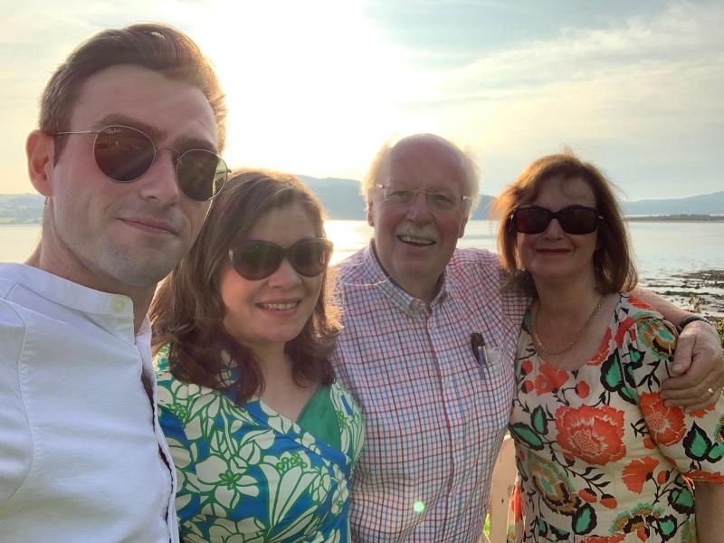 New York Irish Centre's Woman of the Year, Donegal's Jane McCarter O'Dowd, with her husband, Rob, dad, John, and  mum, Breda. 