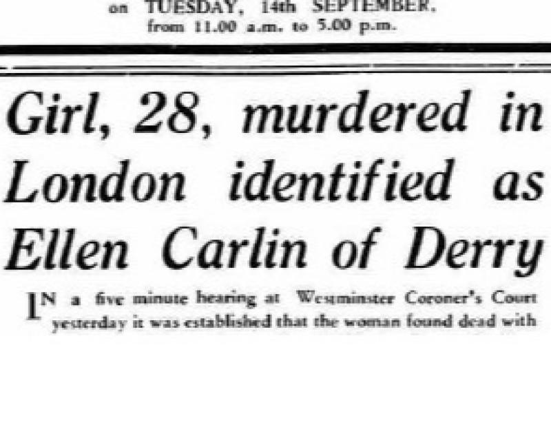 New twist in the tragic story of a Derry woman murdered in London 67 years ago