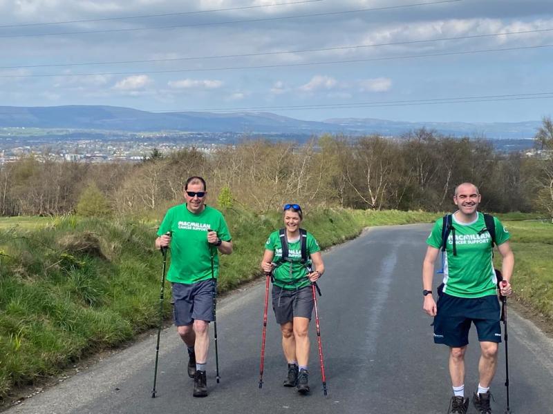 Council staff take on 26-mile trek to raise funds for Macmillan Cancer Support