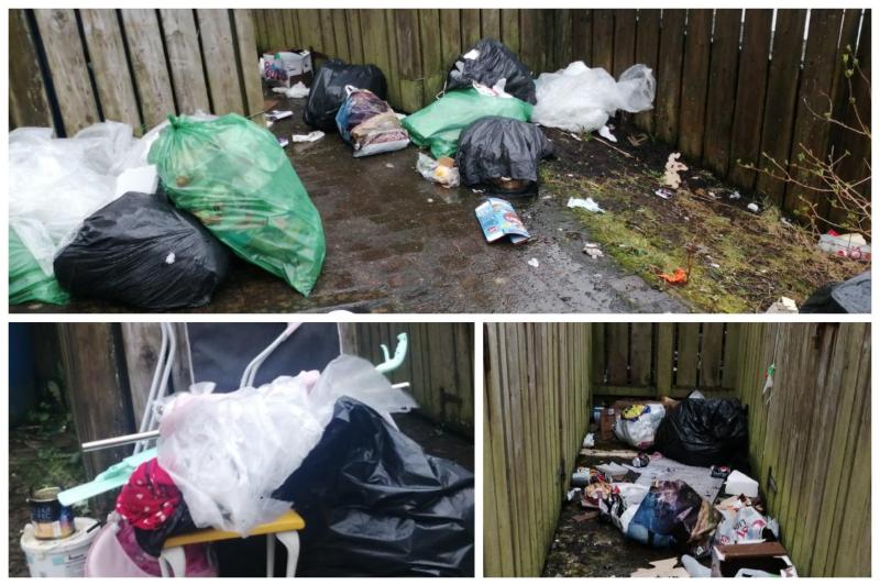 Fly-tippers putting children at risk on Derry street have 'no shame'
