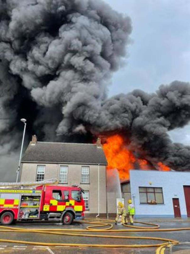 BREAKING: Emergency Services at Strabane lightning fire