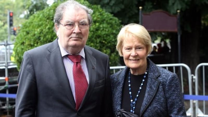 John and Pat Hume commemorative textiles go on display at Magee