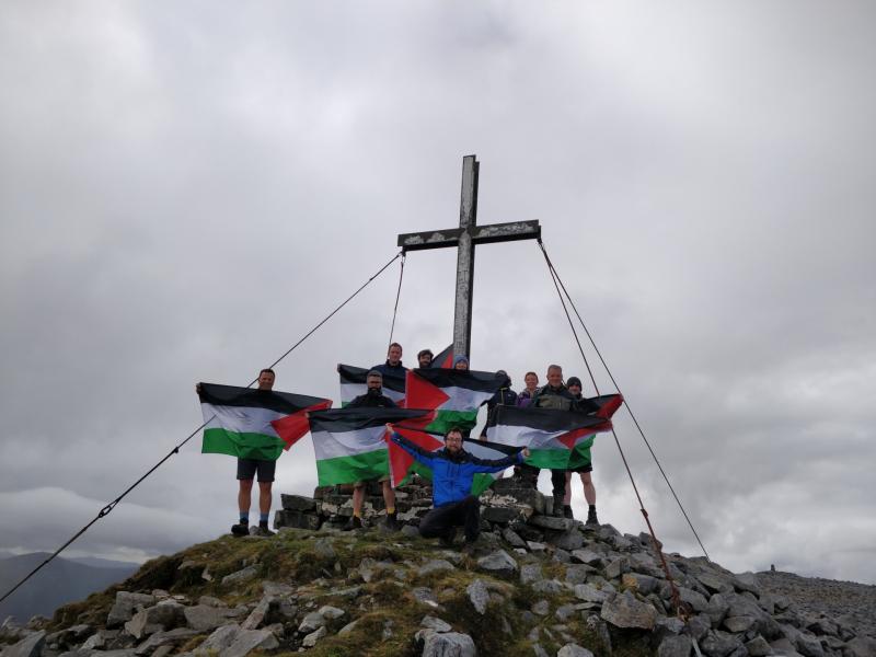 Activists hit the heights for Palestinian medical charity