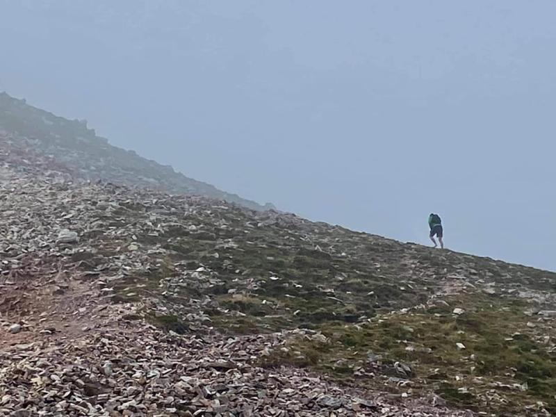 Derry man walks Mount Errigal barefoot for charity 