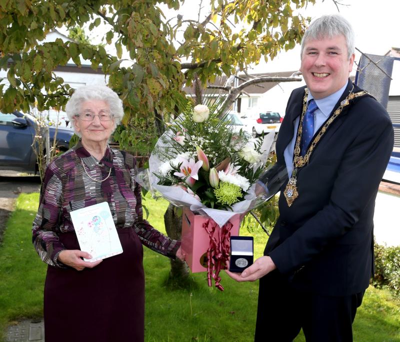 County Derry centenarian Dorothy receives civic gift