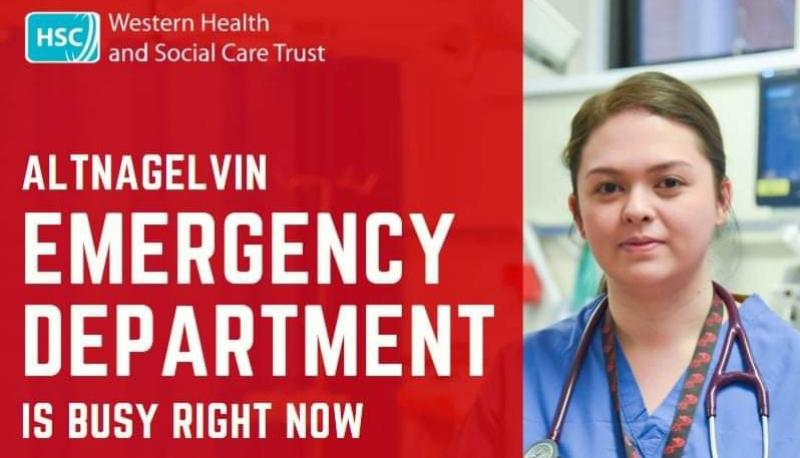 Public warned  Altnagelvin A&E 'very busy' and only attend in an emergency