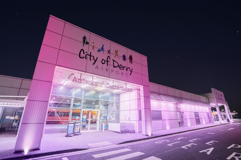 Derry lights up purple for World Mental Health Day  