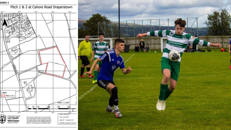 Upgrade and lease arrangement at County Derry playing fields approved