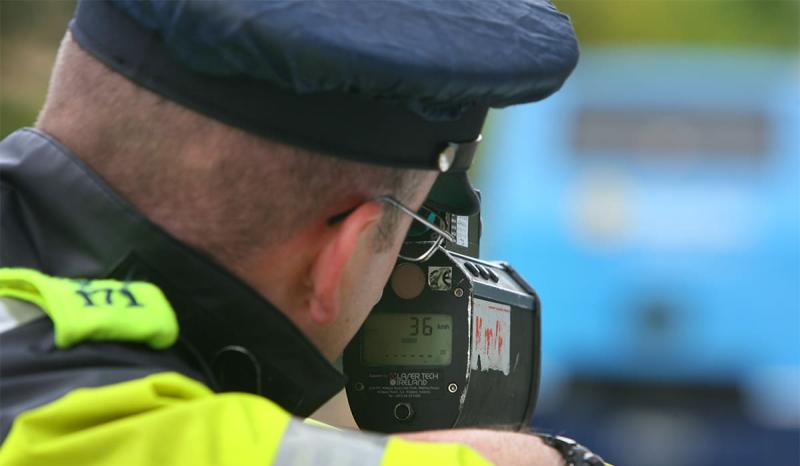Garda speed gun