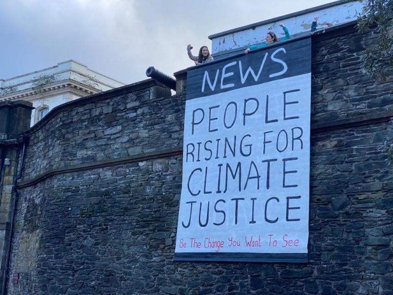 Derry's Walls banner makes North West's climate voice loud and clear