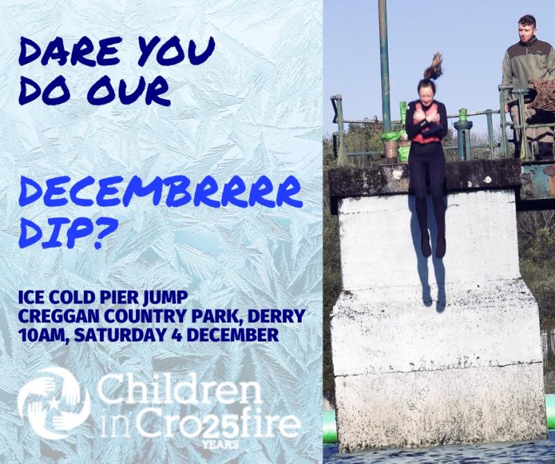 Decembrrrr Dip fundraiser for Children in Crossfire at Creggan Country Park  