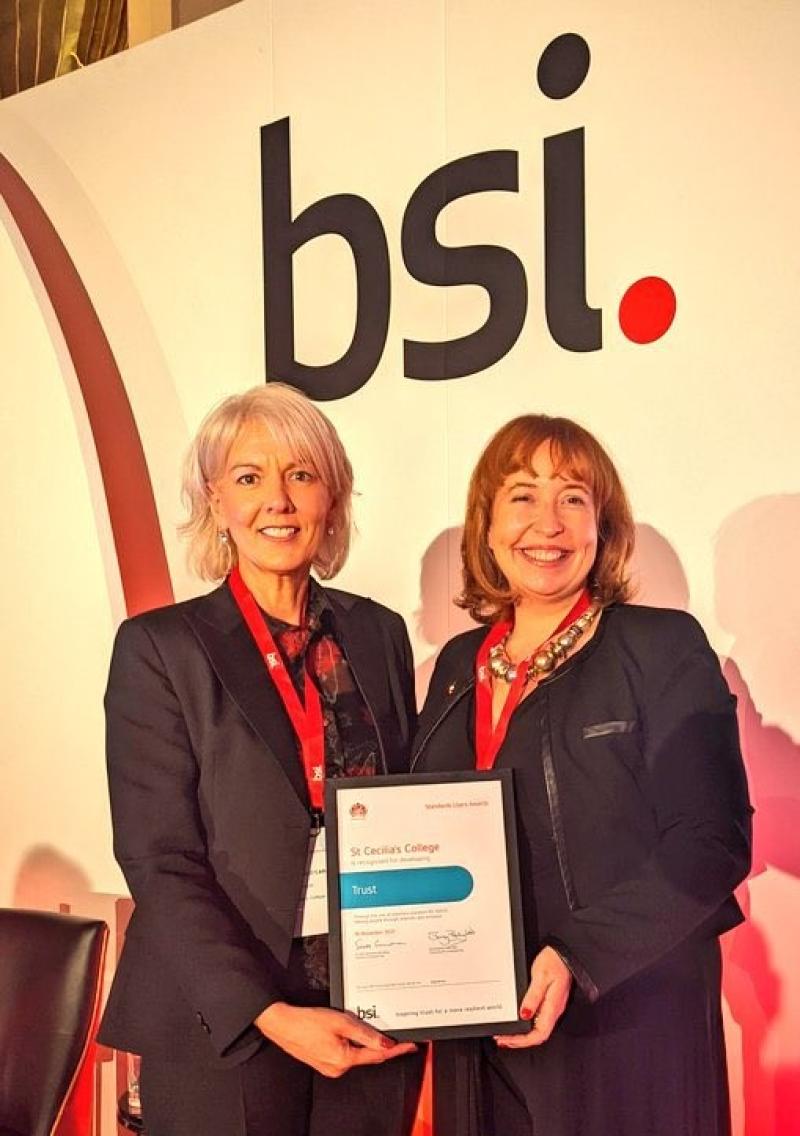 St Cecilia's scoop national inclusivity and diversity award