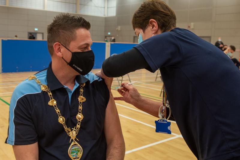 Mayor urges people to get their booster as Foyle Arena vaccine centre re-opens