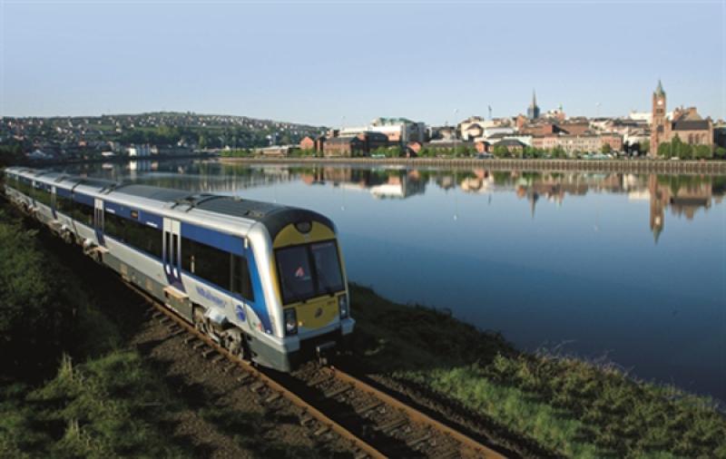 Bus substitution services on Derry to Belfast line.