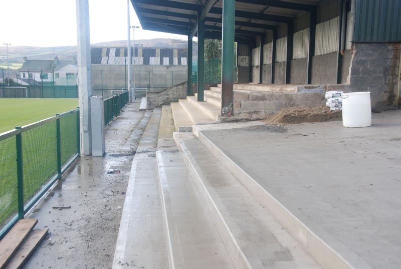 The new terrace at the impressively revamped Maginn Park.