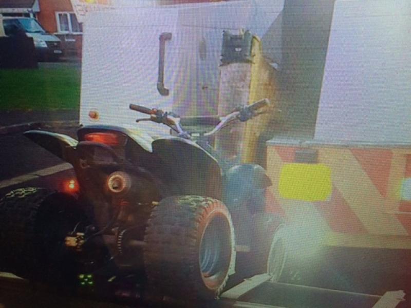 Police seize quad bike in Derry after the 'eejit' driver got stuck in