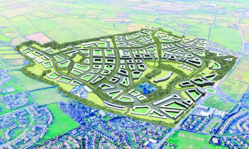 An aerial graphic of how the Buncrana Road development will look.