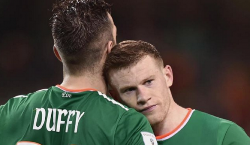 James McClean and Shane Duffy Ireland soccer