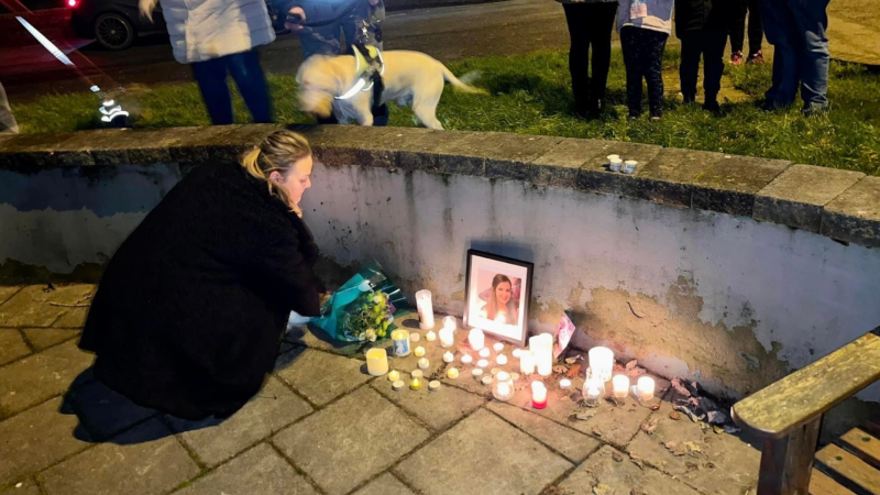 County Derry communities hold vigils in memory of murdered teacher