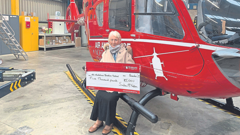 Castledawson woman makes 90th birthday donation to Air Ambulance