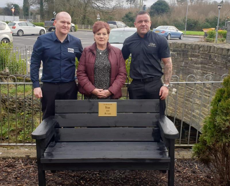 'Mr Cosh' bench  unveiled in memory of popular Derry barman 'Sparky' Harkin