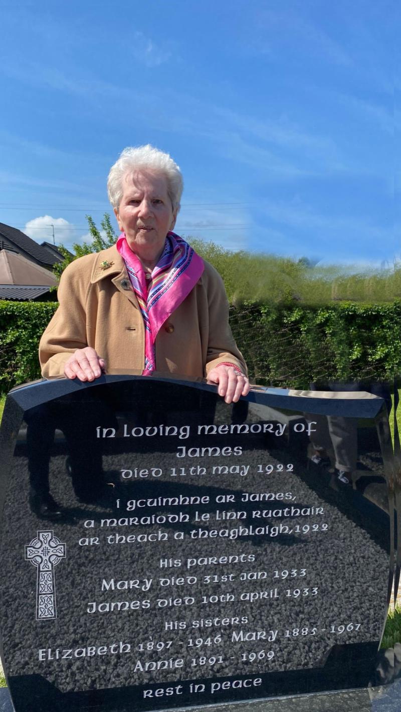 Gravestone marking centenary of the South Derry man's murder unveiled