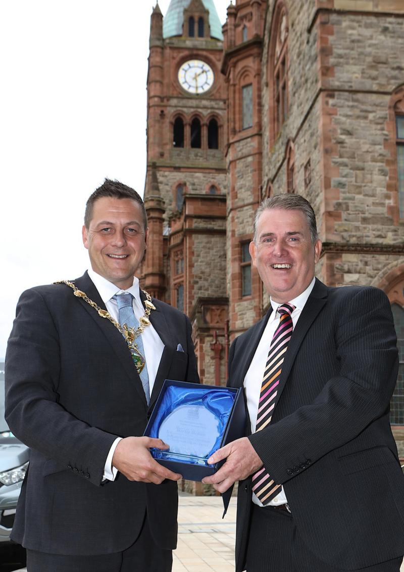 Civic honour for Derry's £1 million charity man