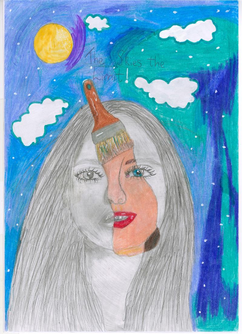 Talented County Derry girl's artwork to go on exhibition in Belfast