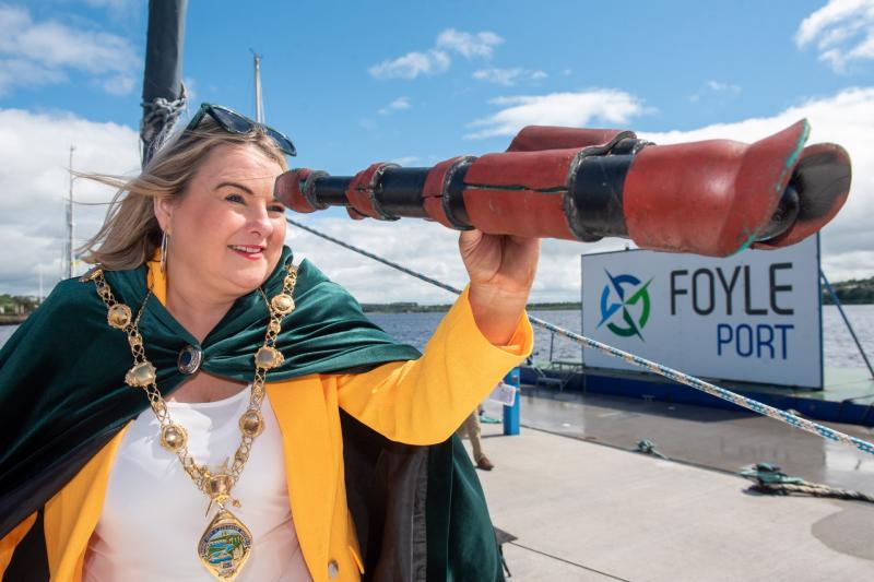 Mayor joins Lilies of the Lough to unveil Foyle Maritime Festival