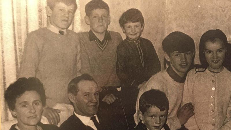 Kathleen Thompson with her family.