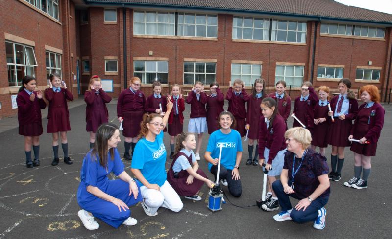 St. John’s Primary School girls step up to the mark