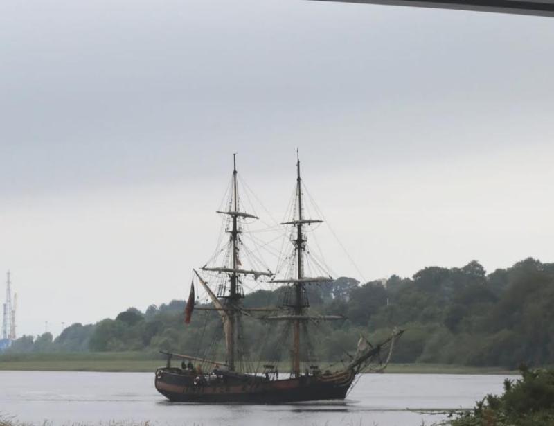 Phoenix tall ship sails into Derry to join the Foyle Maritime Festival party