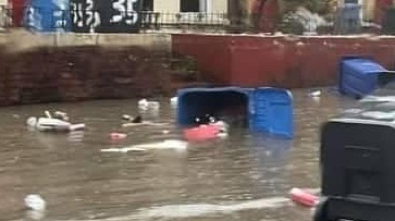Widespread flooding in Derry 