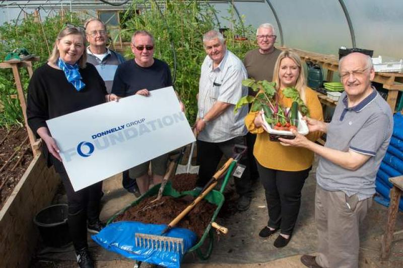 Local charity gives Eglinton Men's Shed gets gift of gardening
