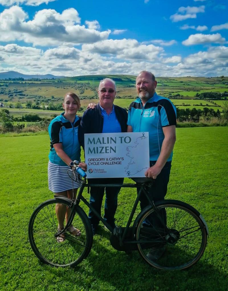 Derry couple to cycle from Malin to Mizen for Children in Crossfire