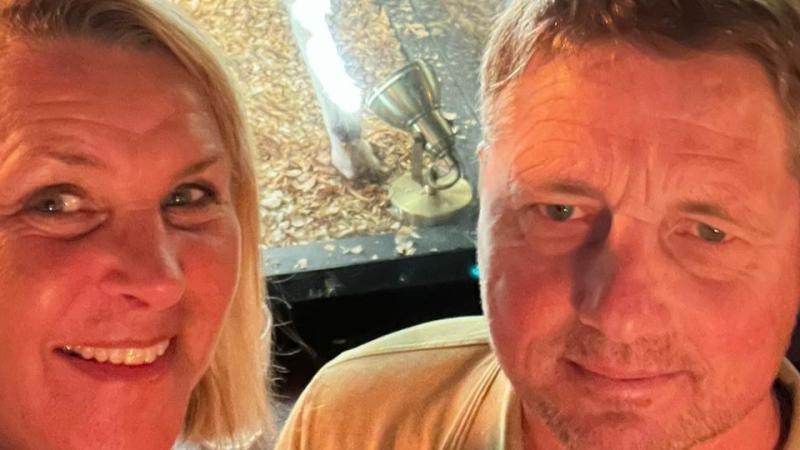 Julie and Glenn Doherty, who would love to get in touch with any of Glenn's relatives here.